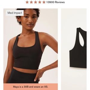 Girlfriend collective Paloma bra size XS in black